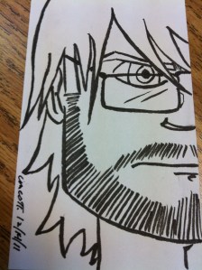 Sketch 17 I look...angry. Which I'm usually not. But I always look angry in my sketches. Hmm...