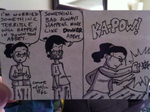 She didn't really punch me when I said this, but she did give me a Look.