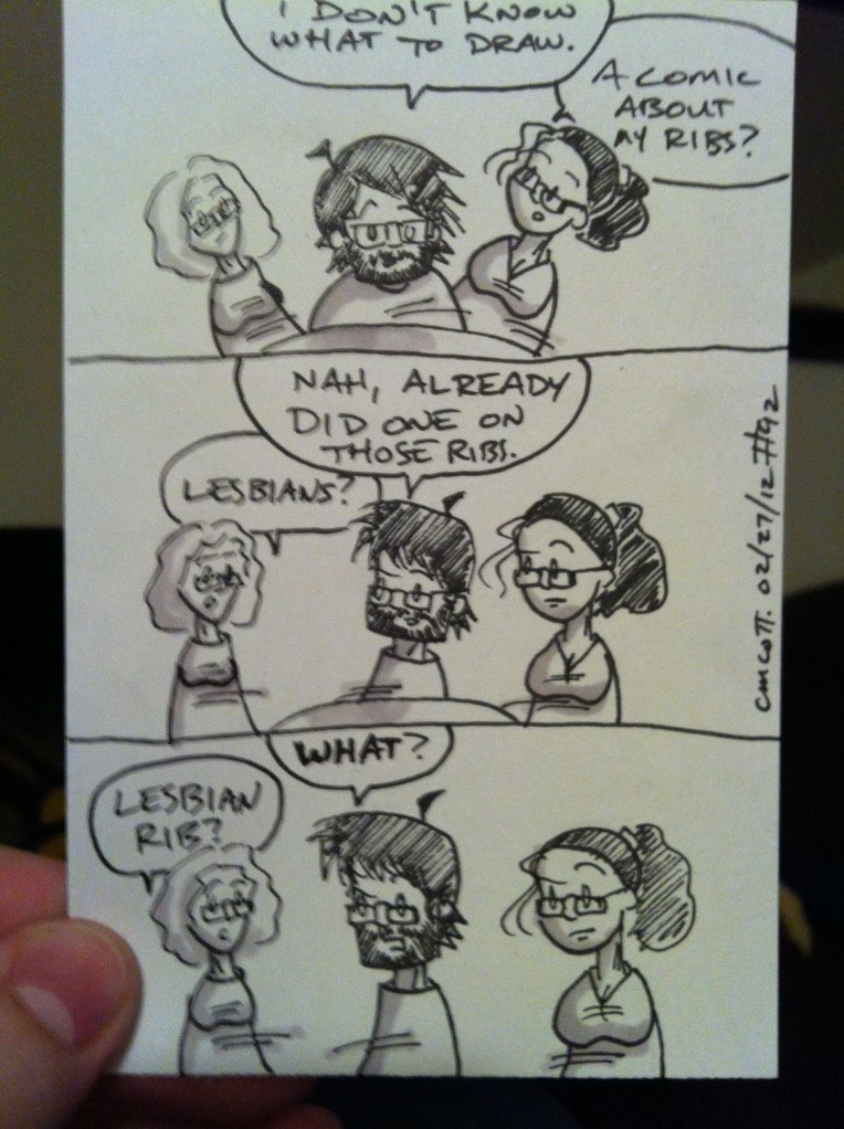 This conversation actually happened. Really.