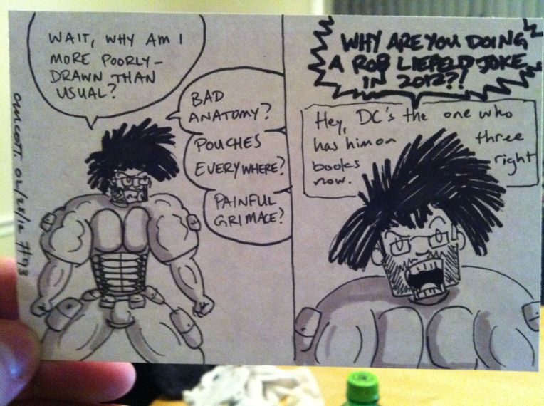 Seriously, it's old news, but Rob Liefeld cannot draw.