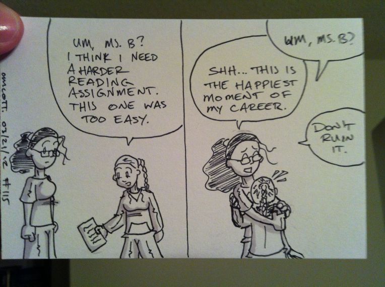 This actually sorta happened.  Except for the hugging bit, really.